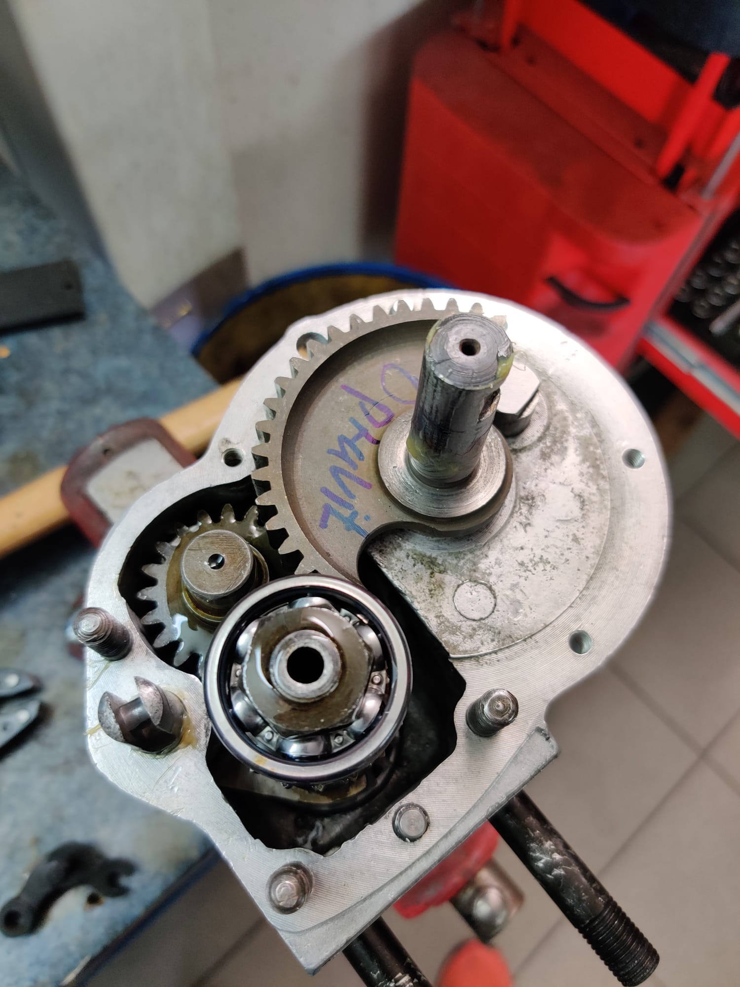 restauration restaurierung motorrad Terrot 175 getriebe