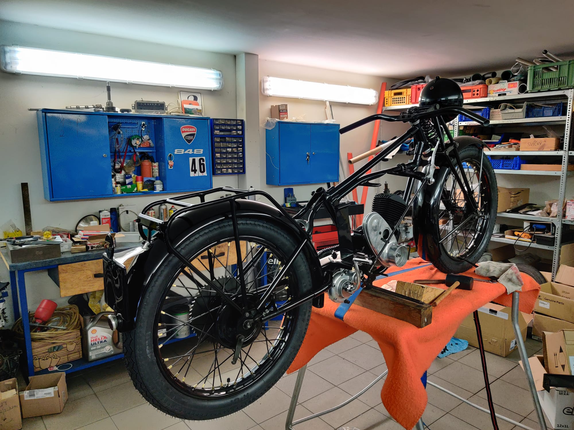 restauration restaurierung motorrad Terrot 175 rahmen