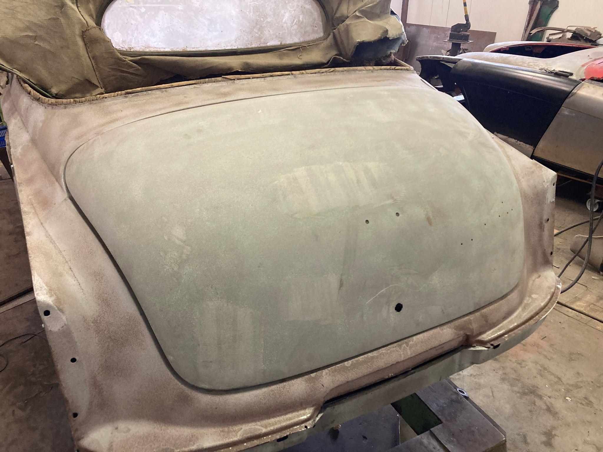 restauration restaurierung wartburg 311 cabrio kofferraumdeckel