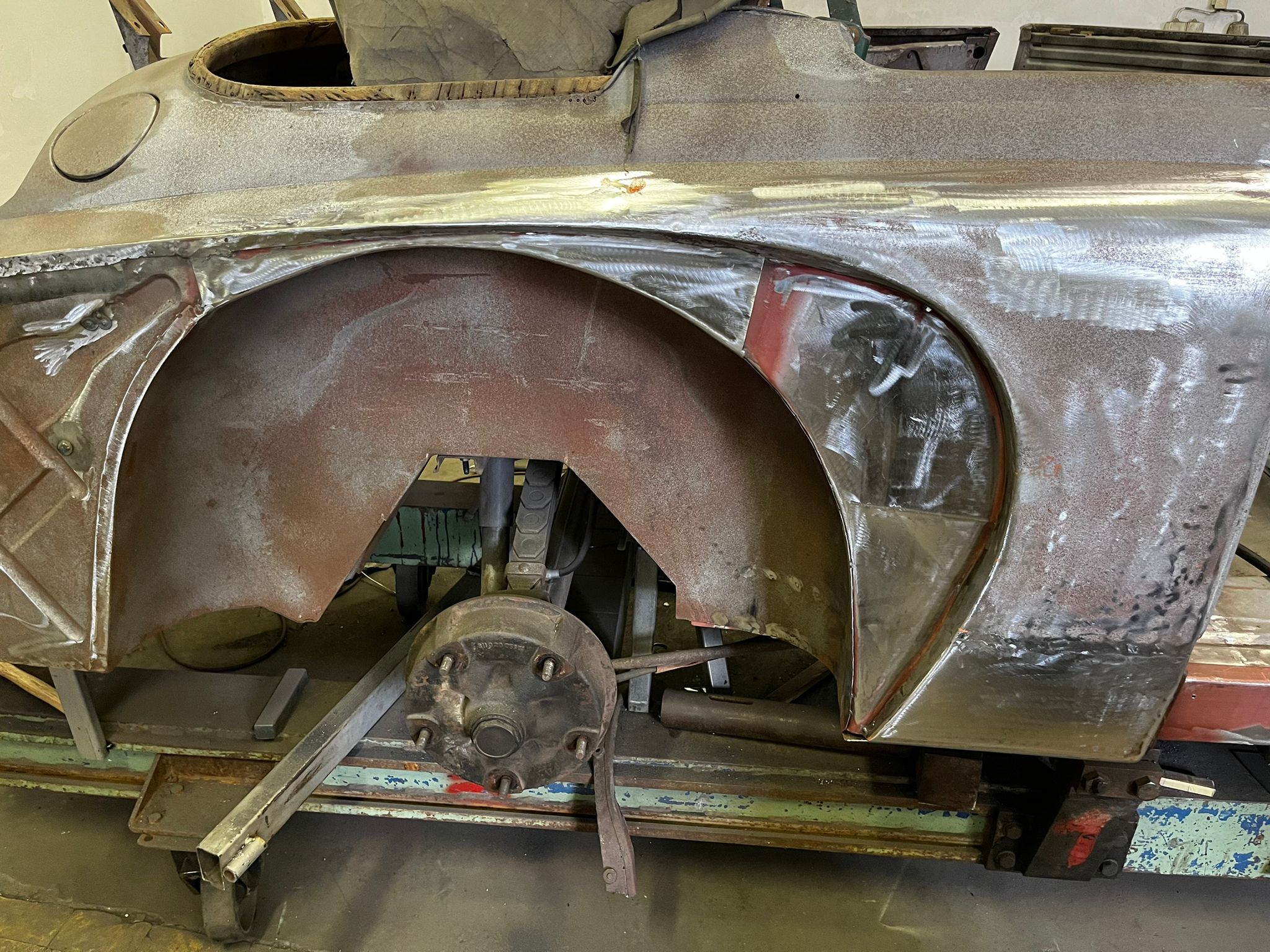 restauration restaurierung wartburg 311 cabrio karosserie kotflügel hinten