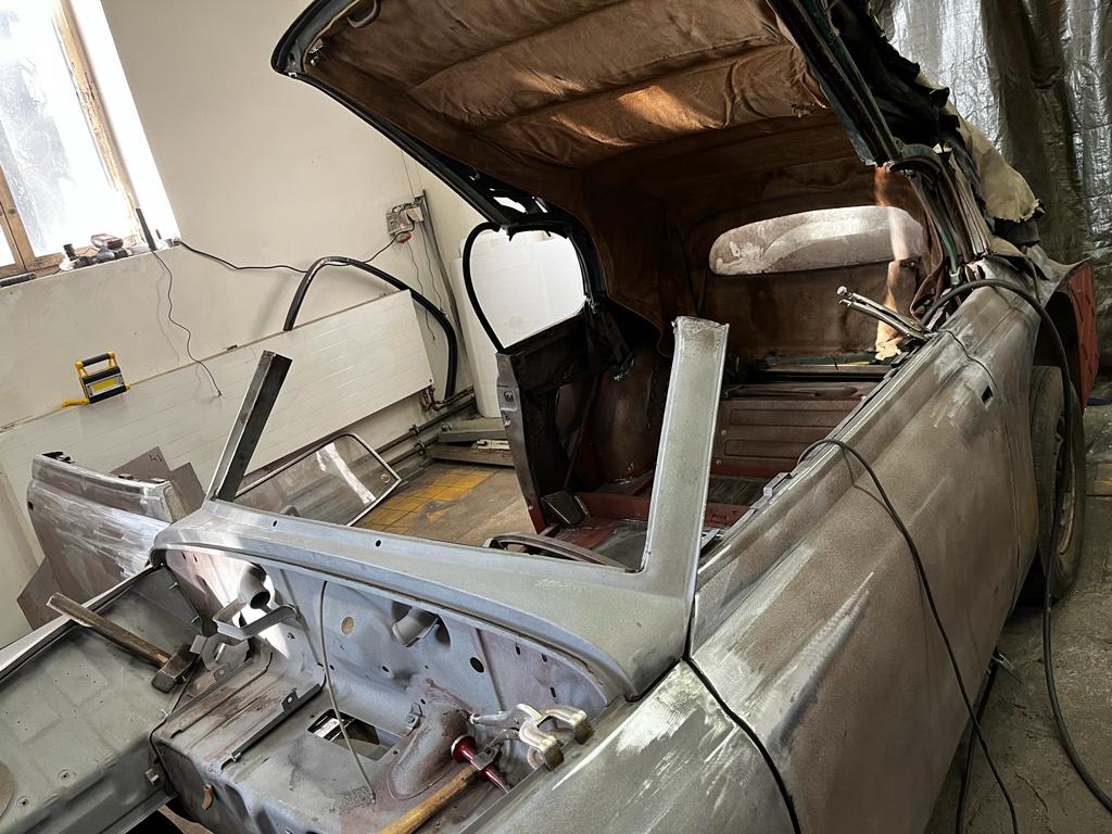 restauration restaurierung wartburg 311 cabrio karosserie fensterrahmen