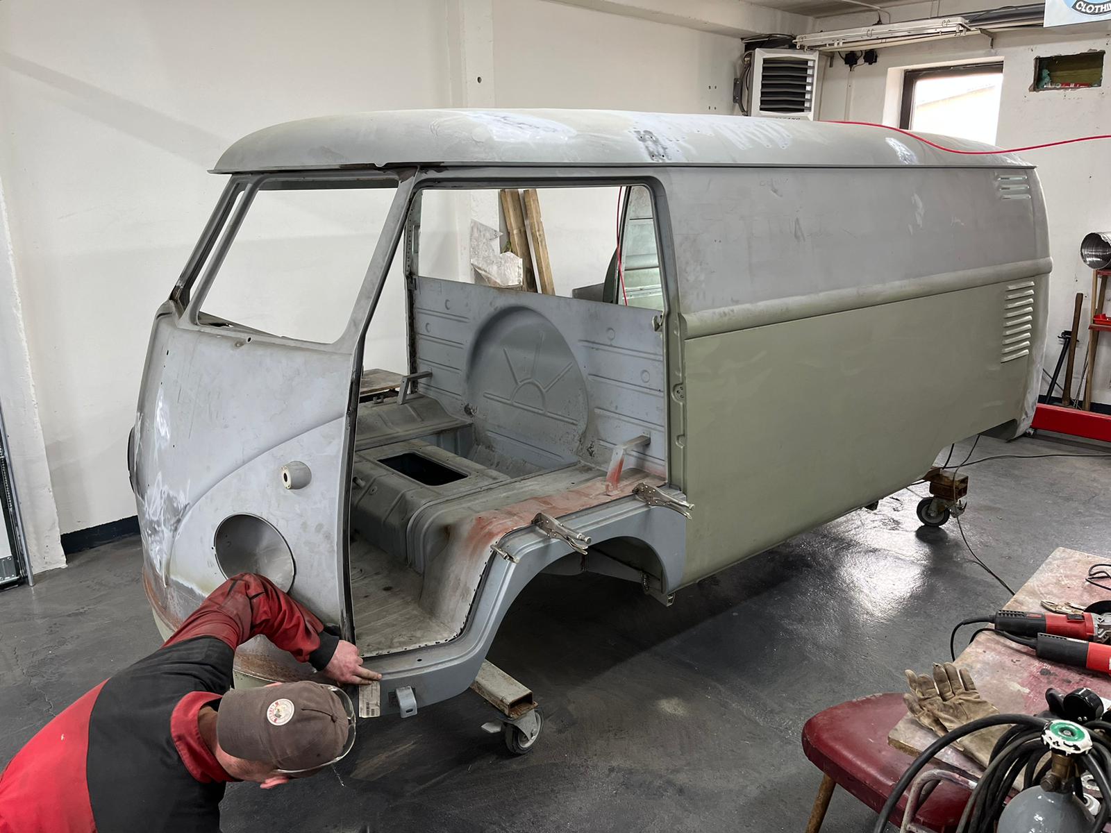 restauration restaurierung volkswagen vw t1 seitenwand
