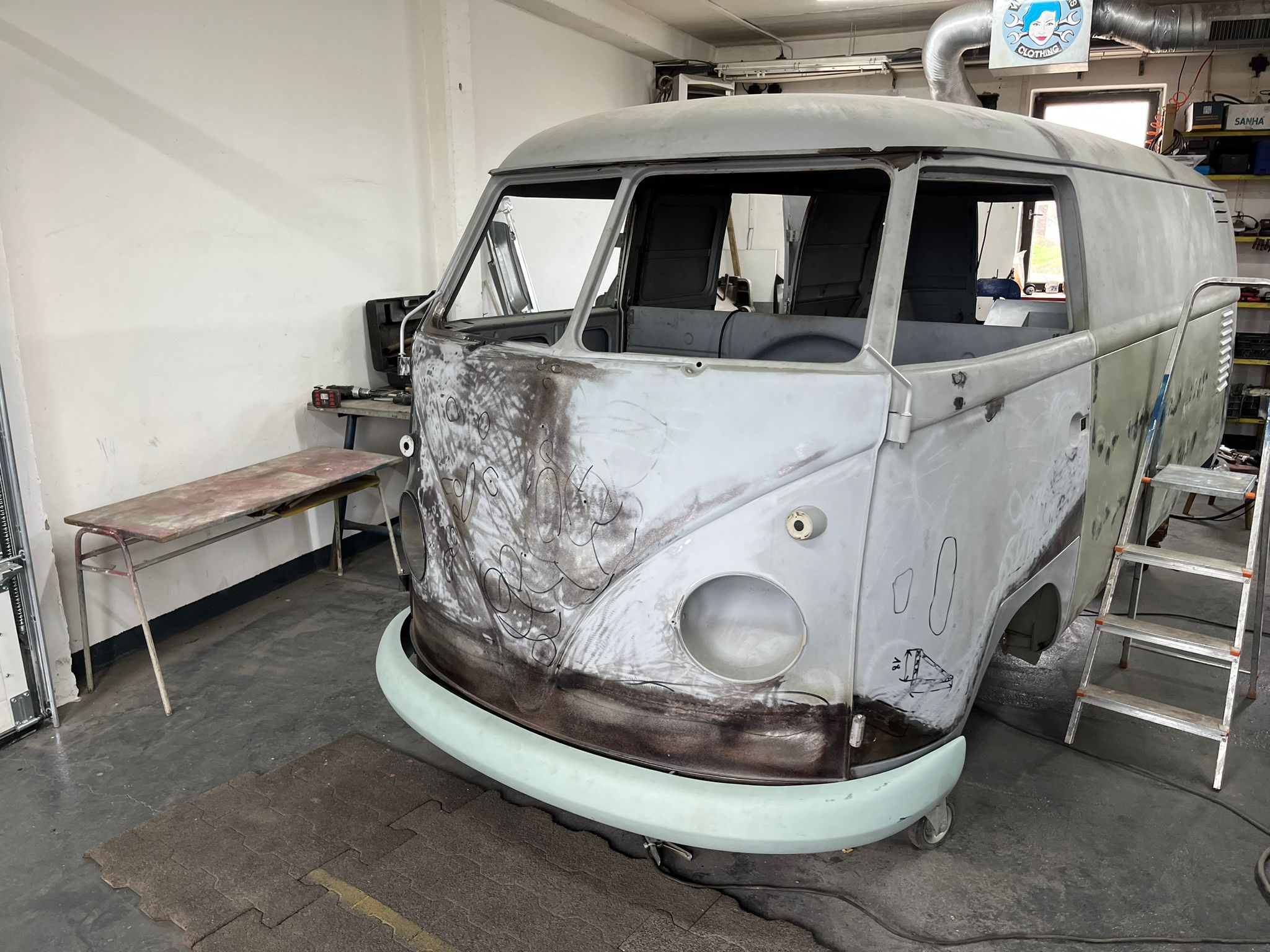 restauration restaurierung volkswagen vw t1 frontbleche