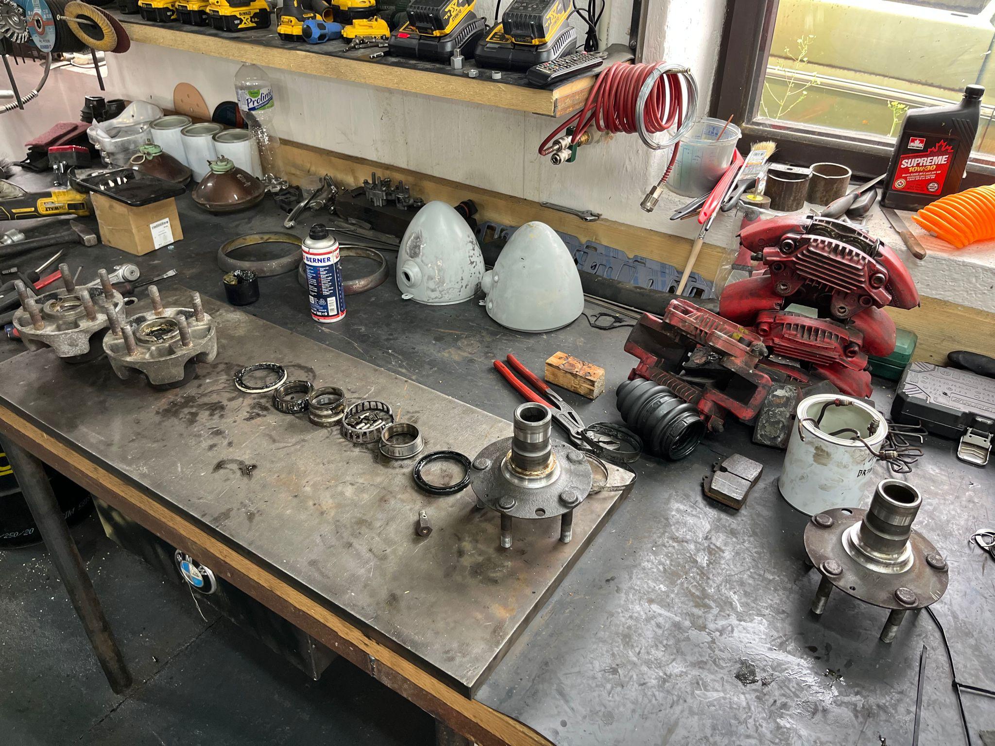 restauration restaurierung porsche 911 turbo g fahrwerkteile