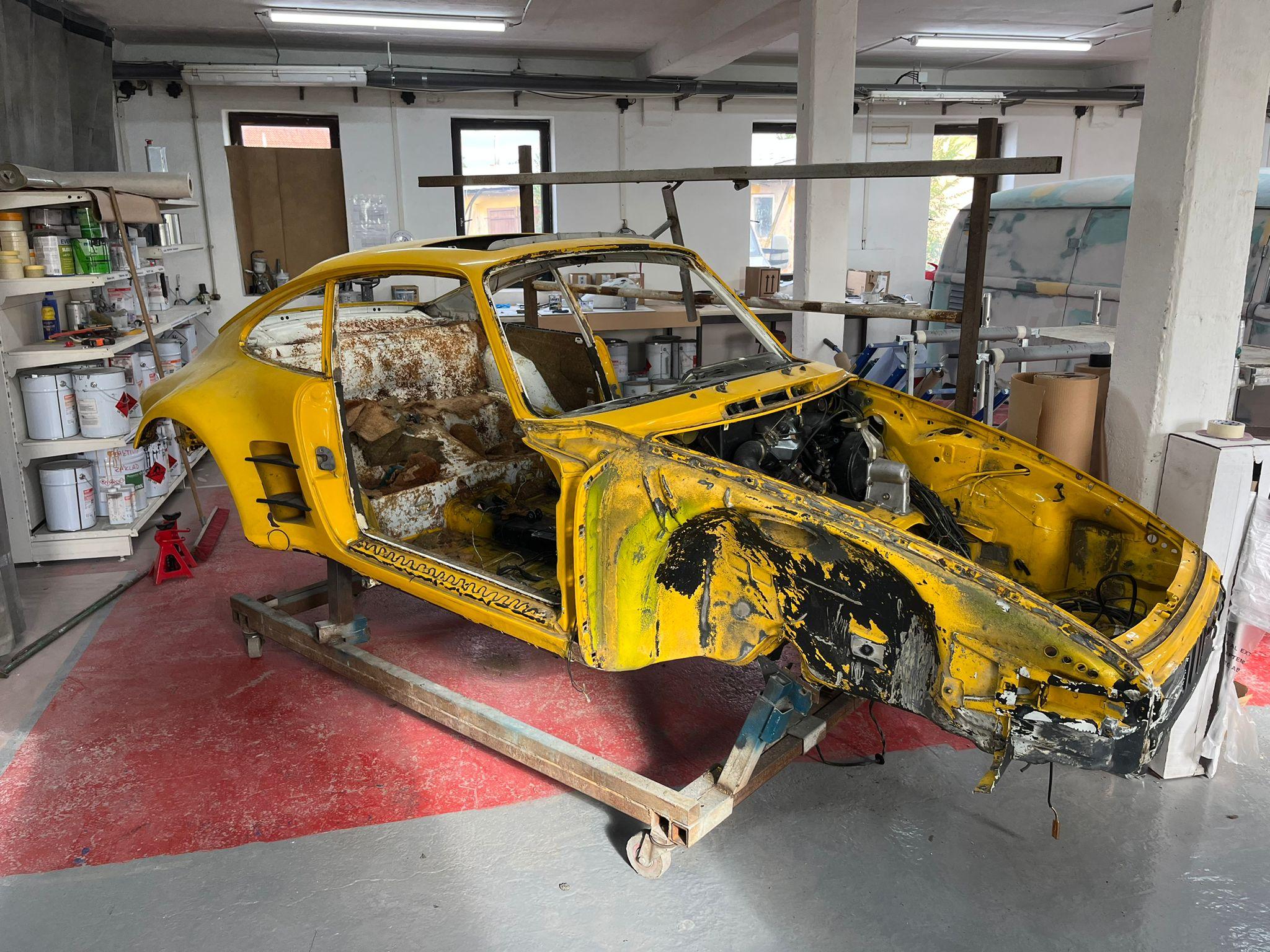 restauration restaurierung porsche 911 turbo g karosserie