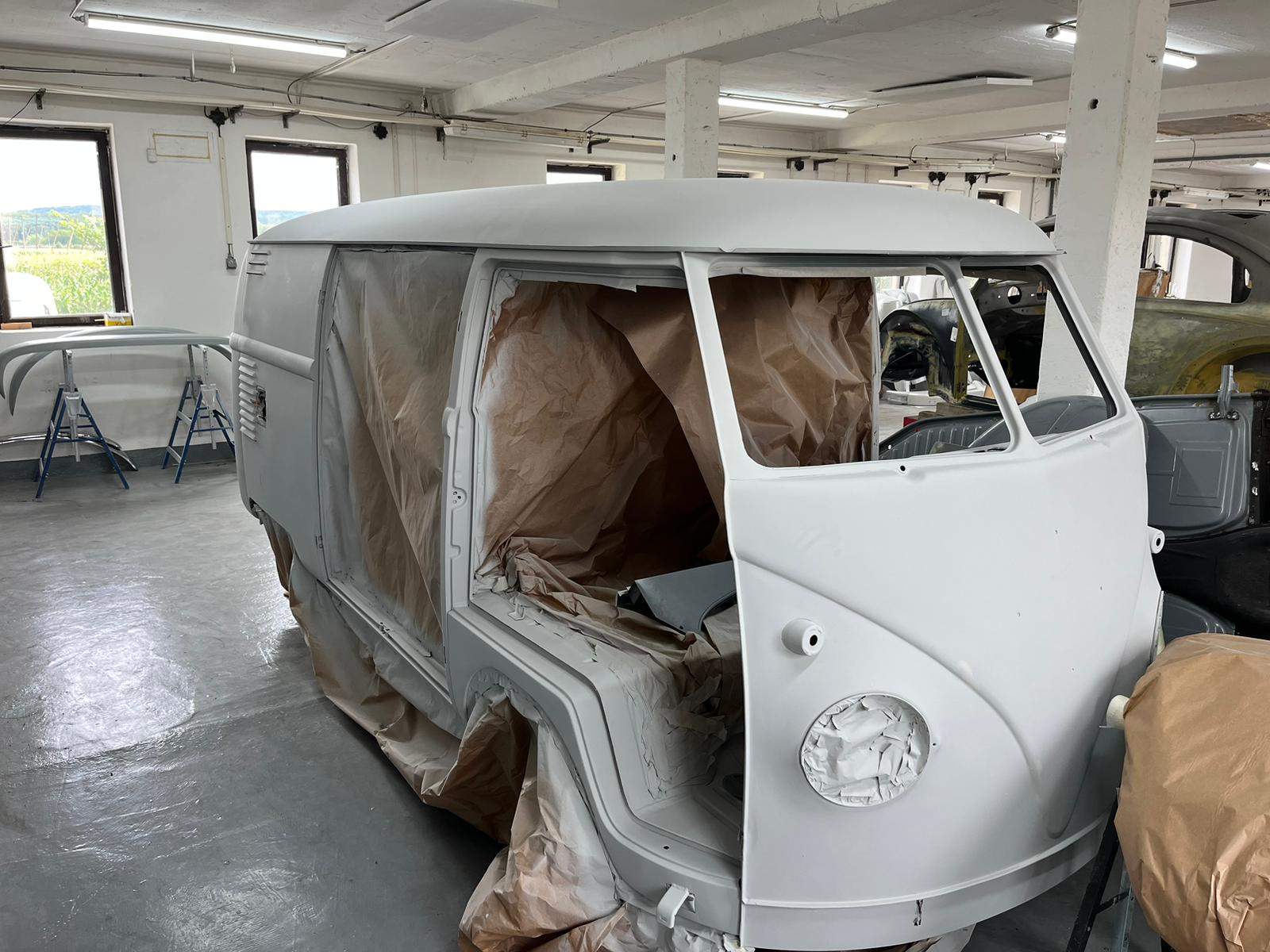 restauration restaurierung volkswagen vw t1 vorbereitung lackierung